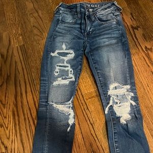 American Eagle ripped jeans